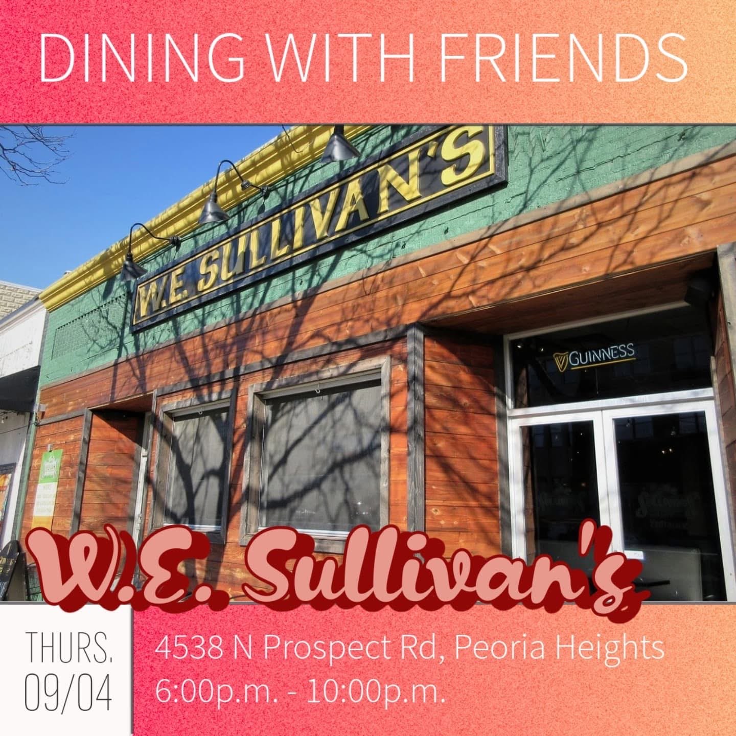 A flyer with a photo of W. E. Sullivan's